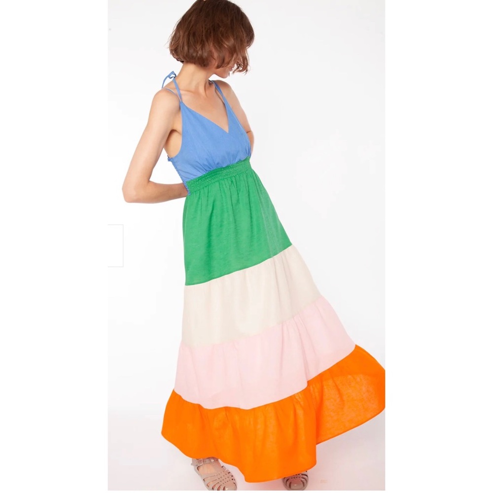 VILAGALLO 
KALLY DRESS - COLOR BLOCK size 8